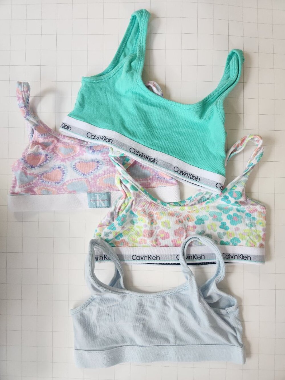Girls 7/8 Calvin Klein bras